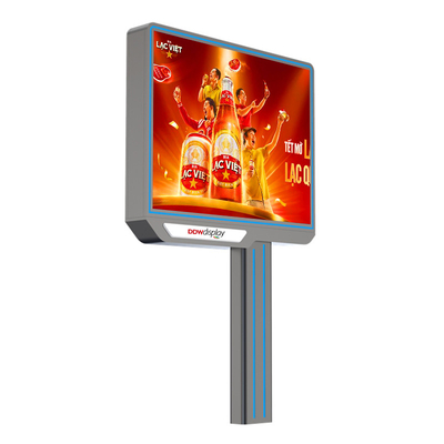 কাস্টম p6 8000nits IP65 জলরোধী বিজ্ঞাপন প্রদর্শন বহিরঙ্গন নেতৃত্বাধীন বিলবোর্ড 4G সিস্টেম HDMI সঙ্গে