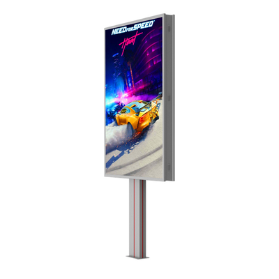 সহজ ইনস্টলেশন জলরোধী IP65 p6 8000nits ইস্পাত বিলবোর্ড LED প্রদর্শন বহিরঙ্গন LED বিলবোর্ড মূল্য
