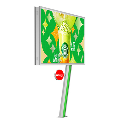 সহজ ইনস্টলেশন ডিজিটাল ডিসপ্লে 8000nits IP65 P6 ইস্পাত বিলবোর্ড বহিরঙ্গন বিজ্ঞাপন নেতৃত্বাধীন বিলবোর্ড মূল্য